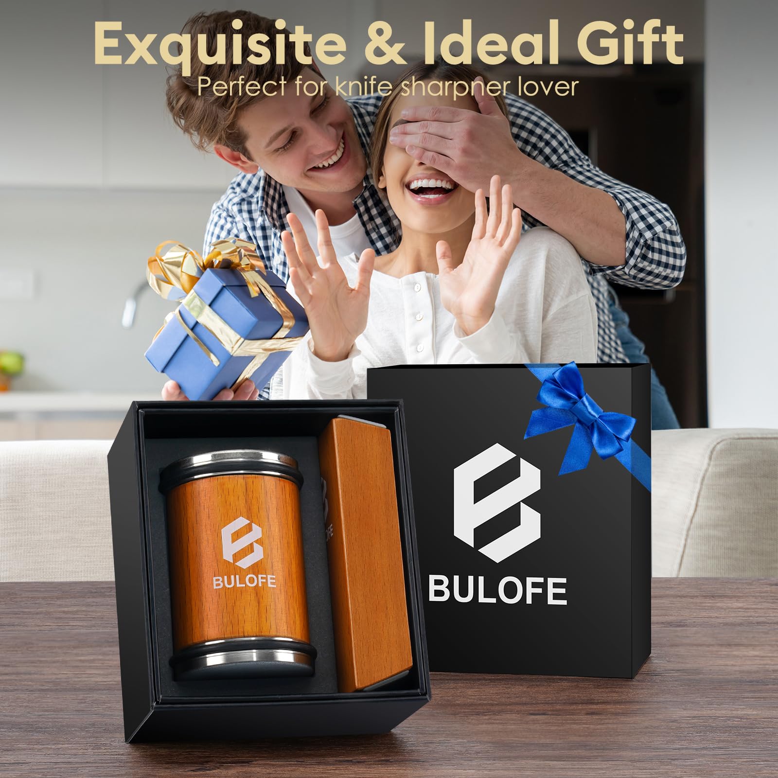 Gift box packaging for BULOFE knife sharpener kit