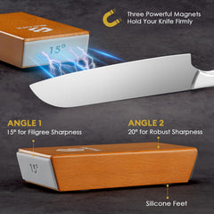 Magnetic angle holder for BULOFE sharpener kit