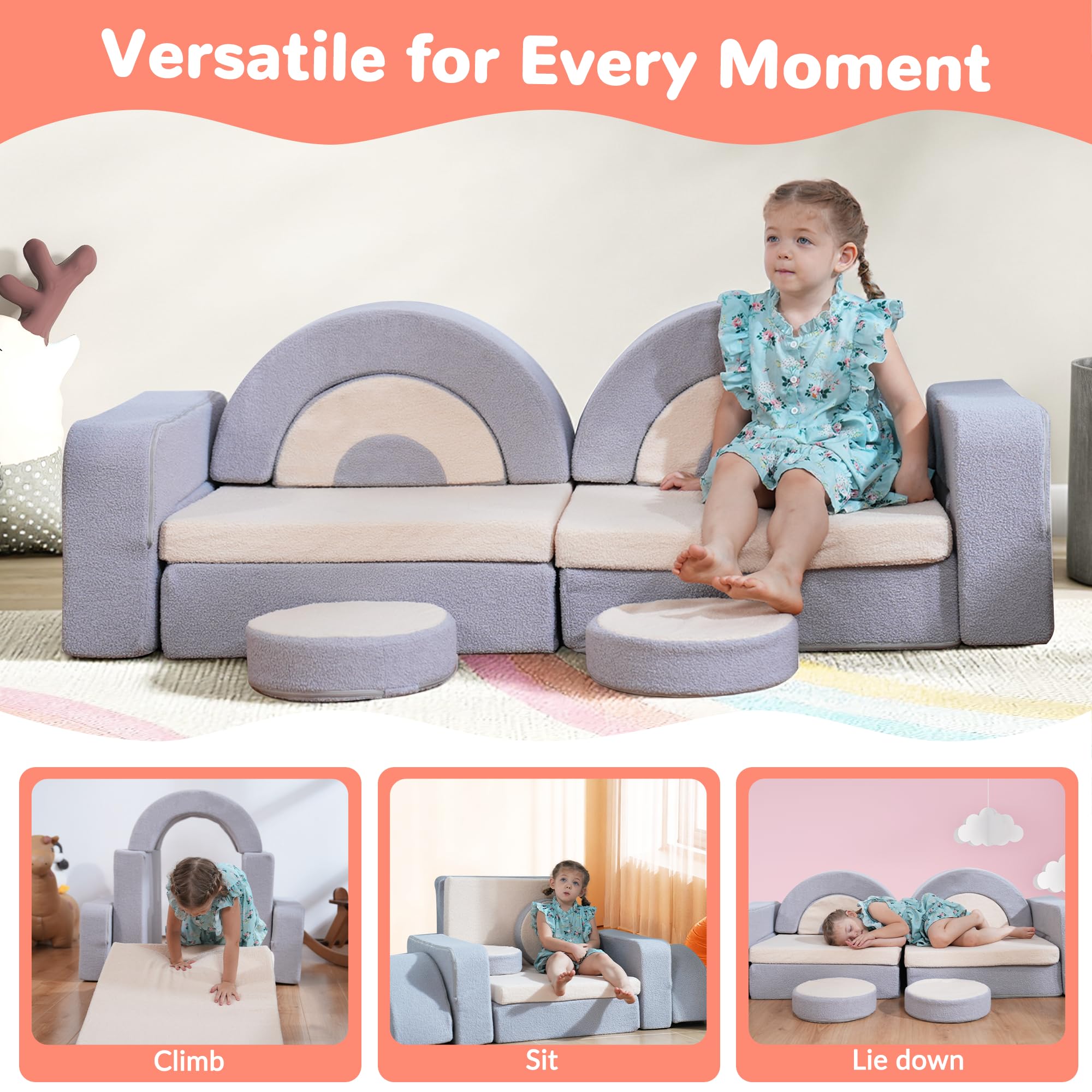 removable washable velvet cover on modular couch