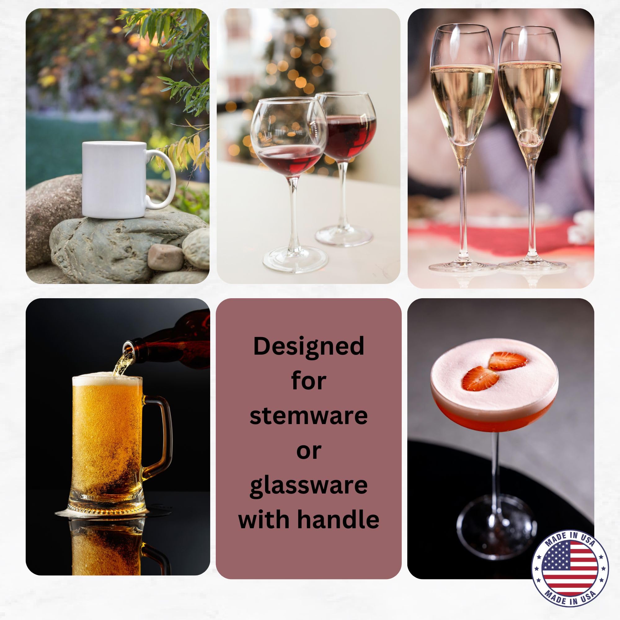 Eco-friendly PLA material bunco wine charms for durable use in USA