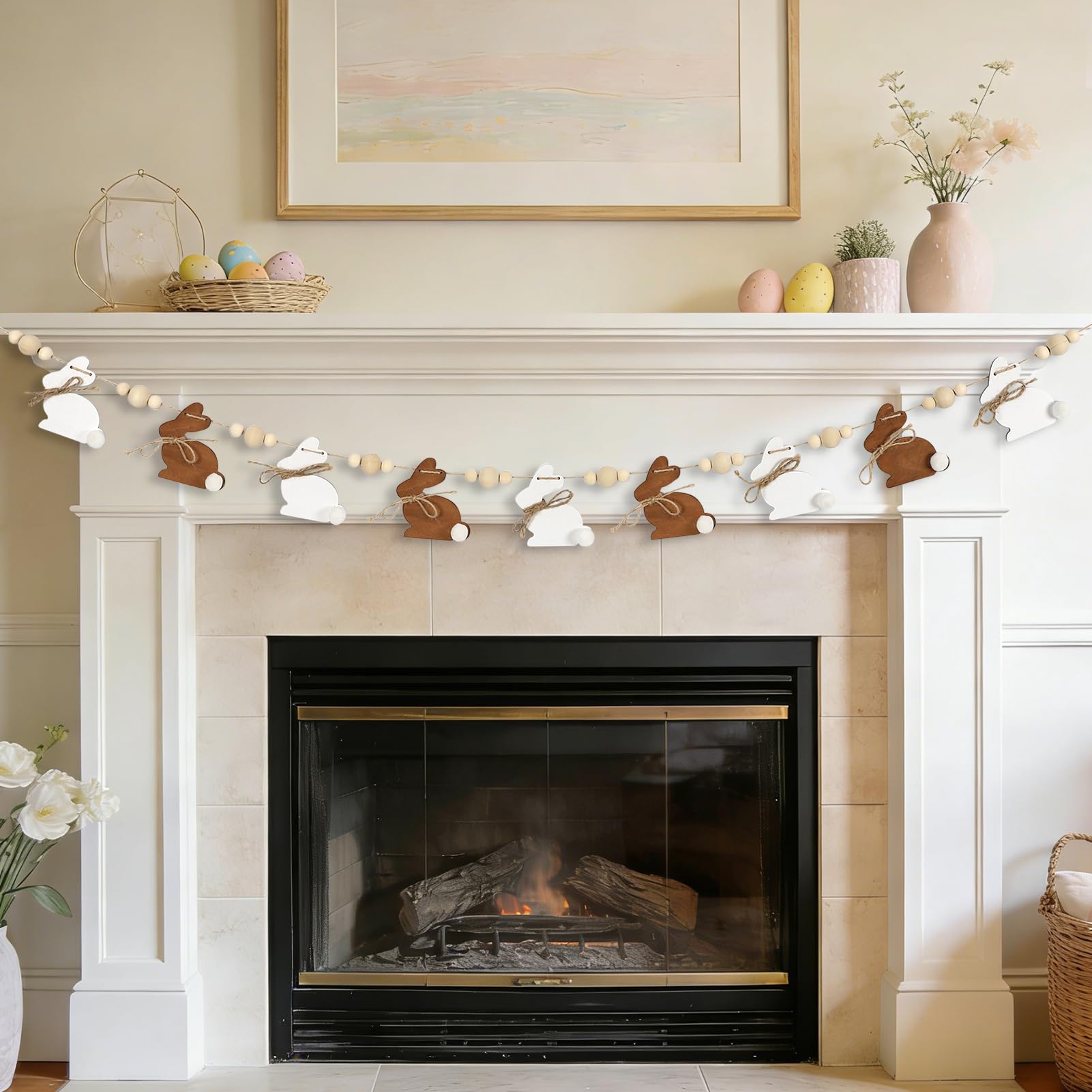 versatile easter decor garland for windows shelves