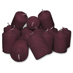 Burgundy Mulberry scented votive candles 2.25 in tall 1.5 in dia