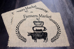 Sewn edges prevent fraying and Scotchgard protection visible on placemats