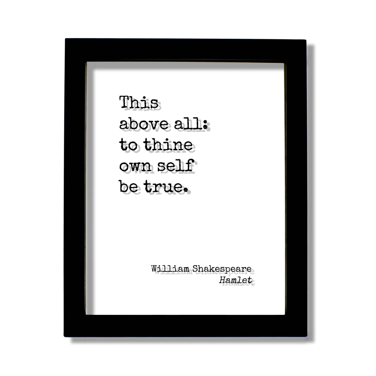 The Burnt Branch William Shakespeare Floating Quote Hamlet 8x10 acrylic print