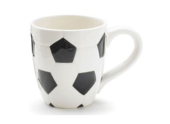 burton+BURTON Ceramic Soccer Ball Design Mug black white pattern 15 Oz
