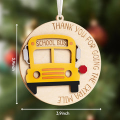 Bus Driver Appreciation Gift ornament for school staff