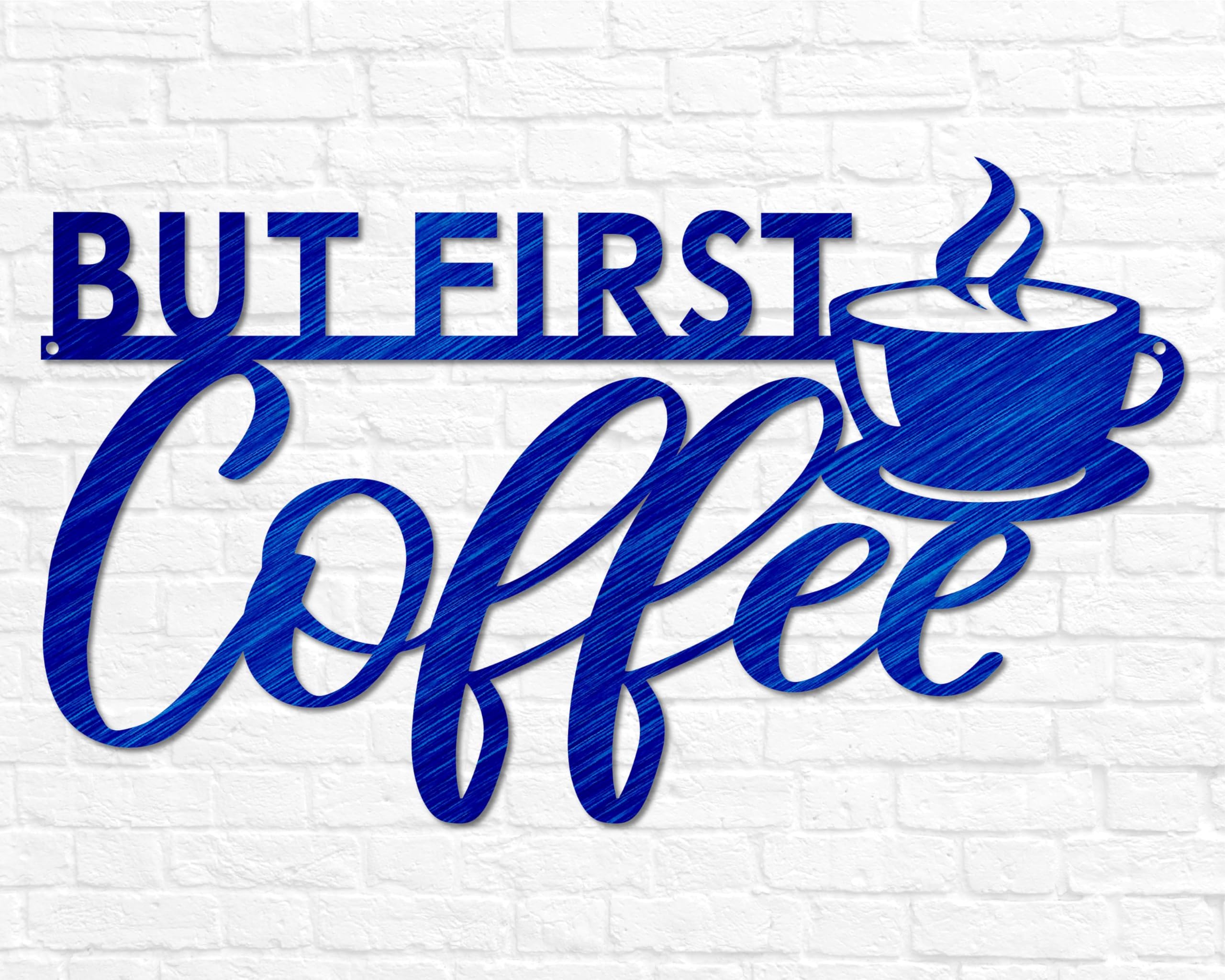 Gift ready coffee lovers metal wall art