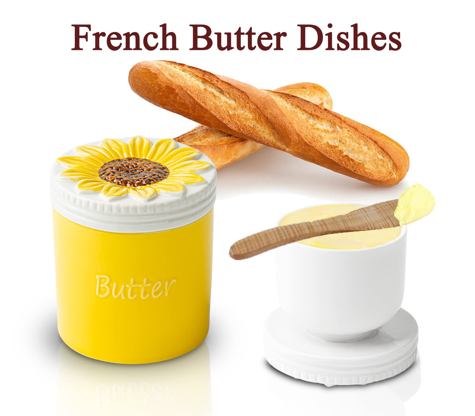 Water line seal butter keeper lid close-up