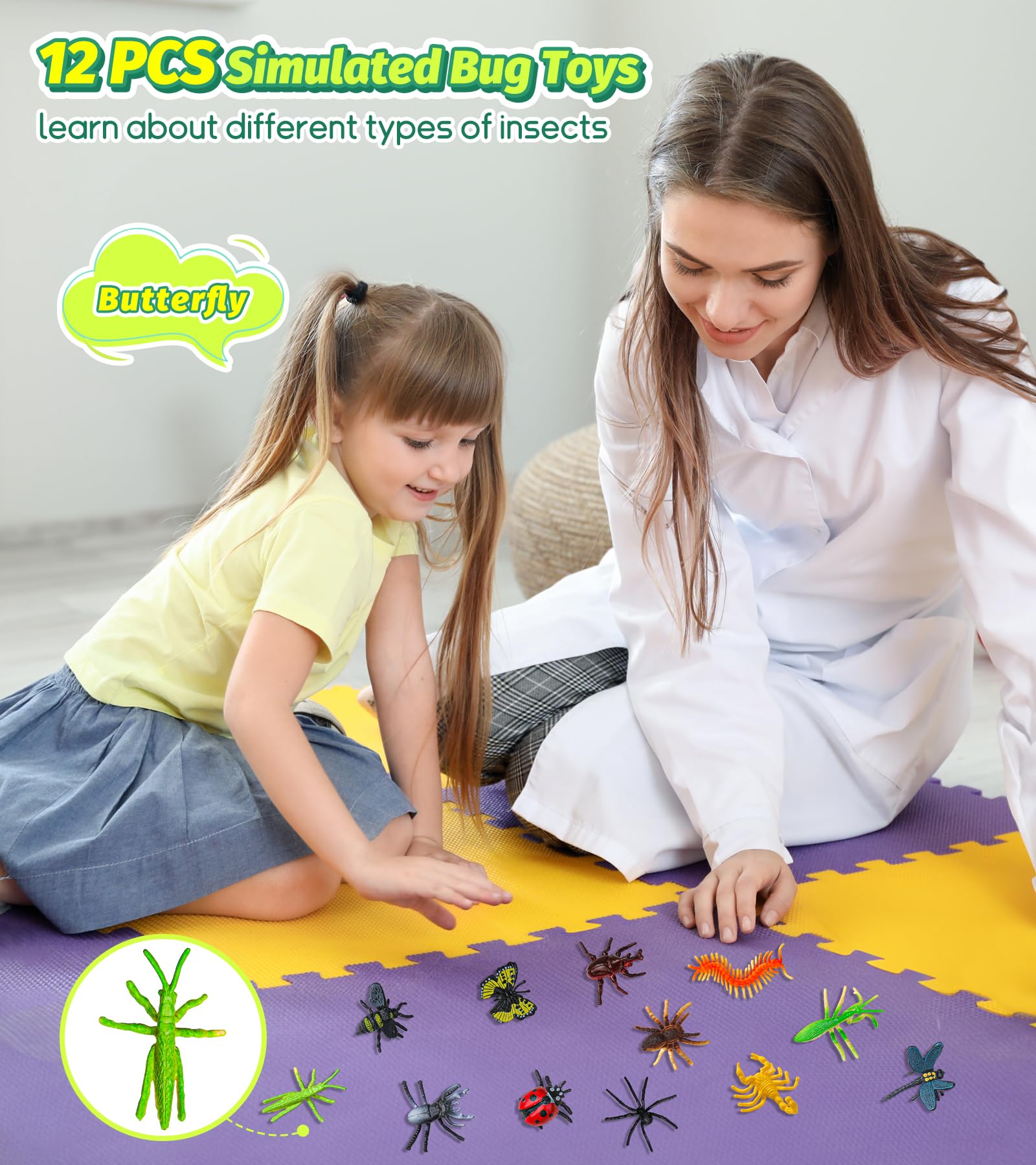 Capsule insect clip included in Bug Catcher for Kids