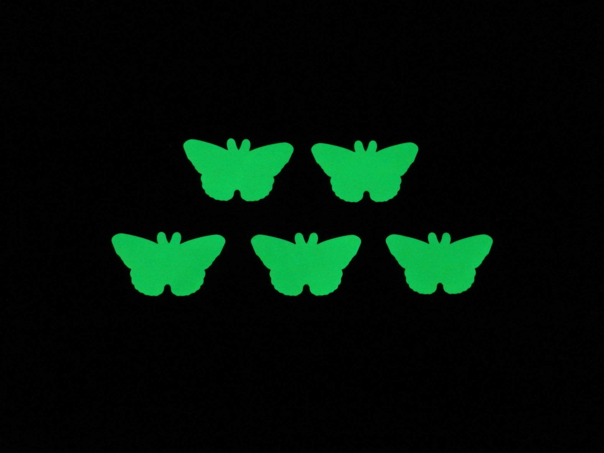 weatherproof glow butterfly decals vinyl