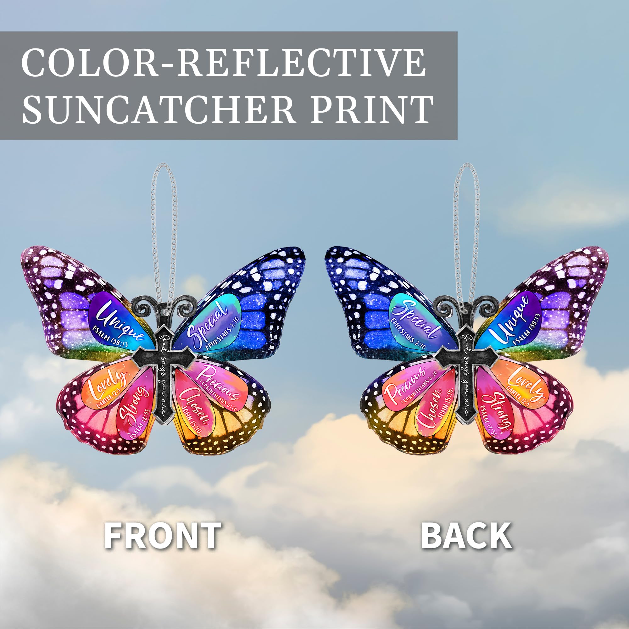 Story card included butterfly ornament for women