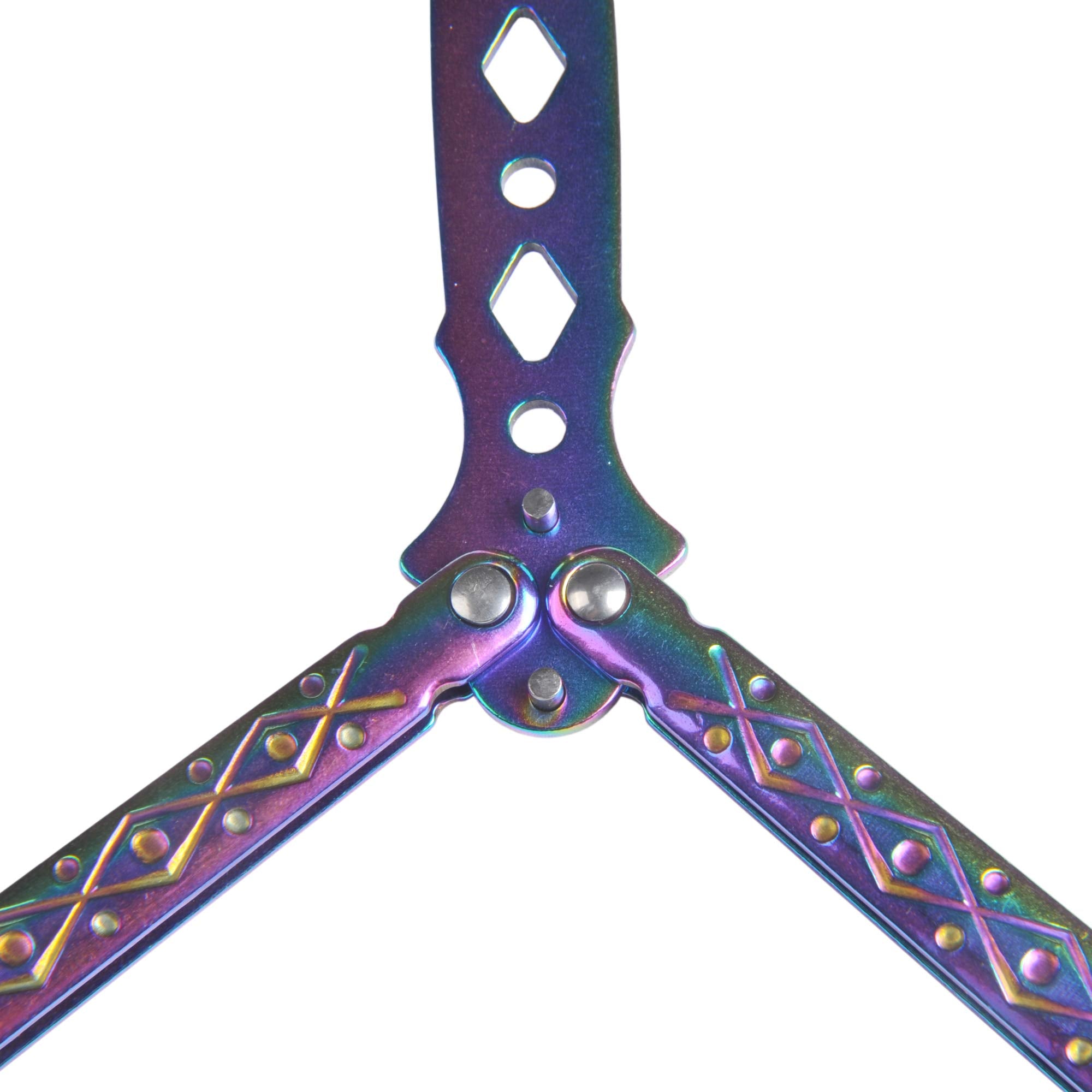 Rainbow finish butterfly trainer for practice sessions