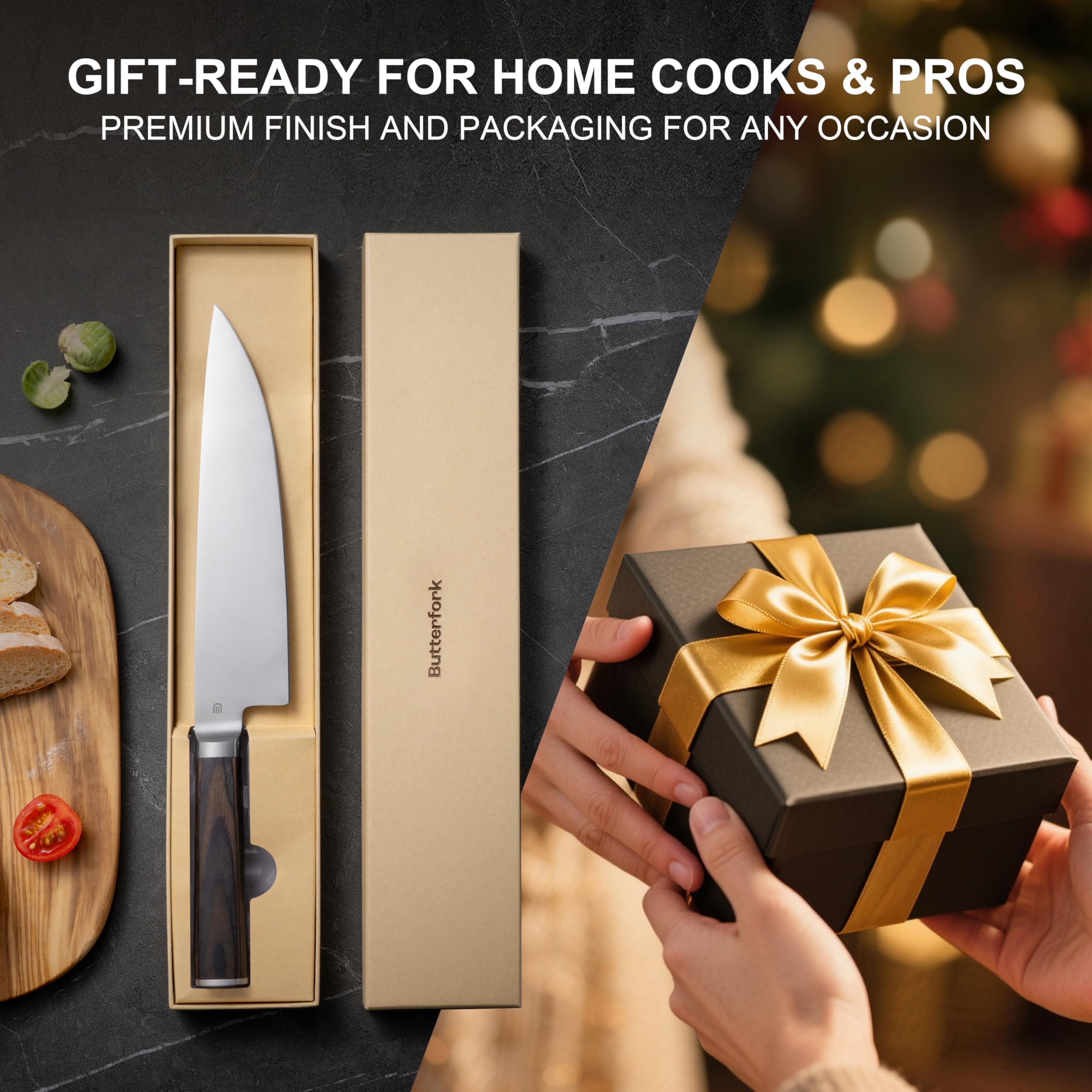Lifetime support included with Butterfork chef knife