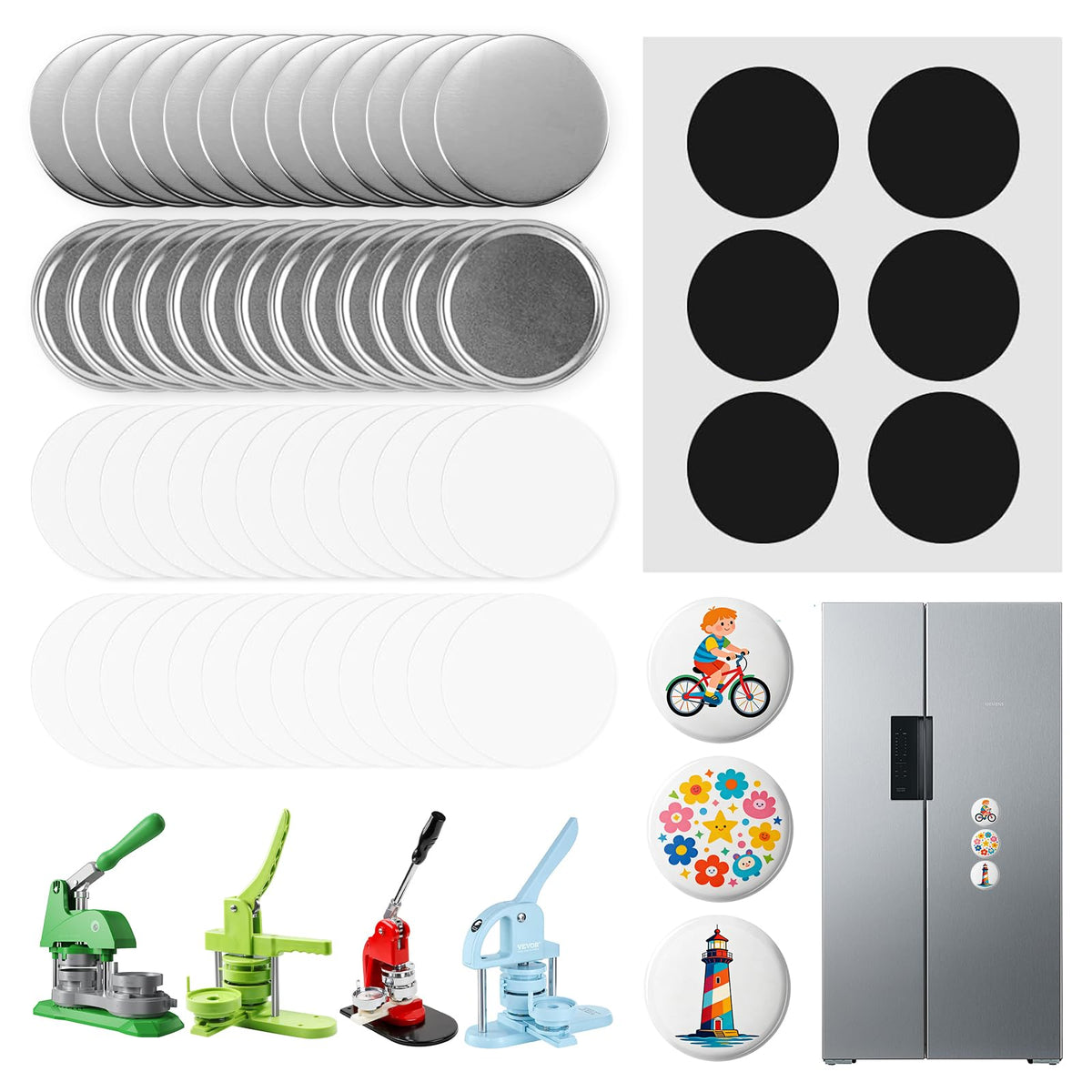 58mm button maker supplies kit front cover image