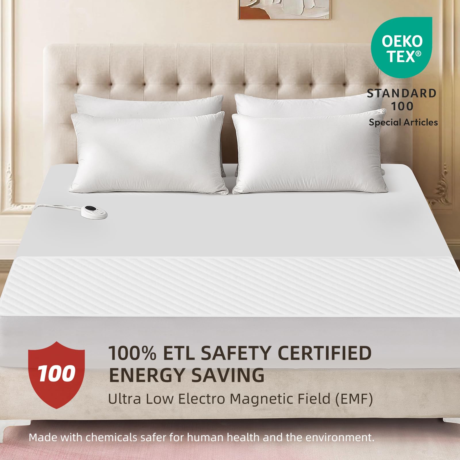 Machine washable heated mattress pad care instructions
