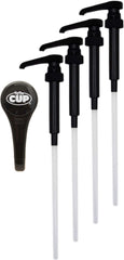 By The Cup 4 Pack Black Coffee Syrup Pump front view