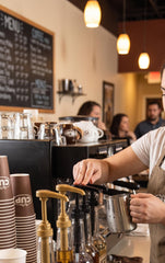 By The Cup Gold Coffee Syrup Dispenser Pumps group