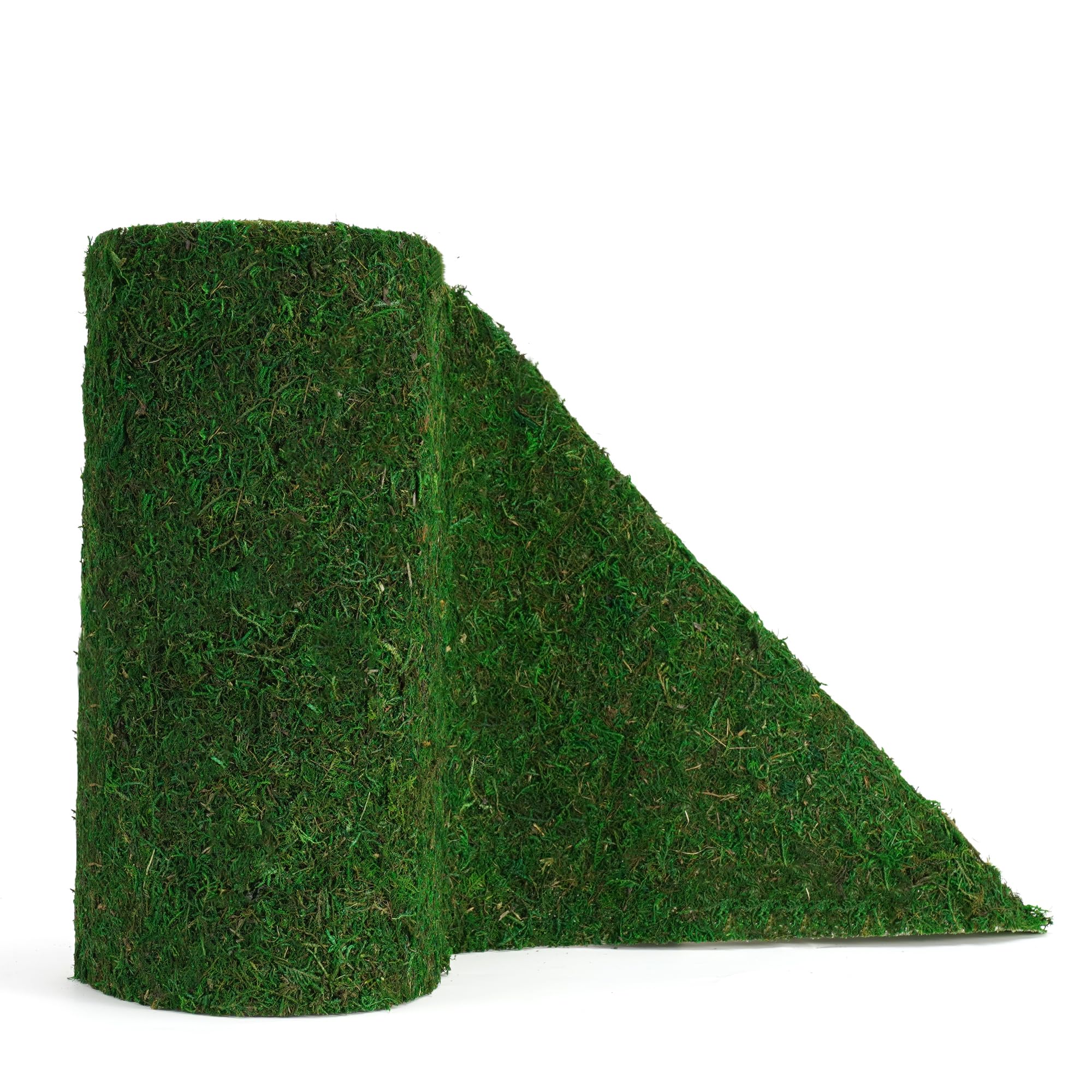 BYHER fake moss table runner for indoor decor