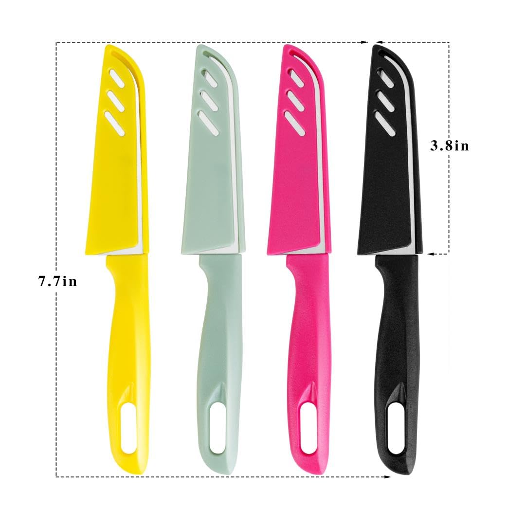 BYkooc paring knife black handle PP plastic ergonomic grip