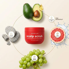 BYKYND LABS Avocado Oil Scalp Scrub label grapefruit extract