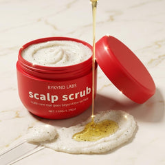 Pumice texture detail in scalp scrub formula