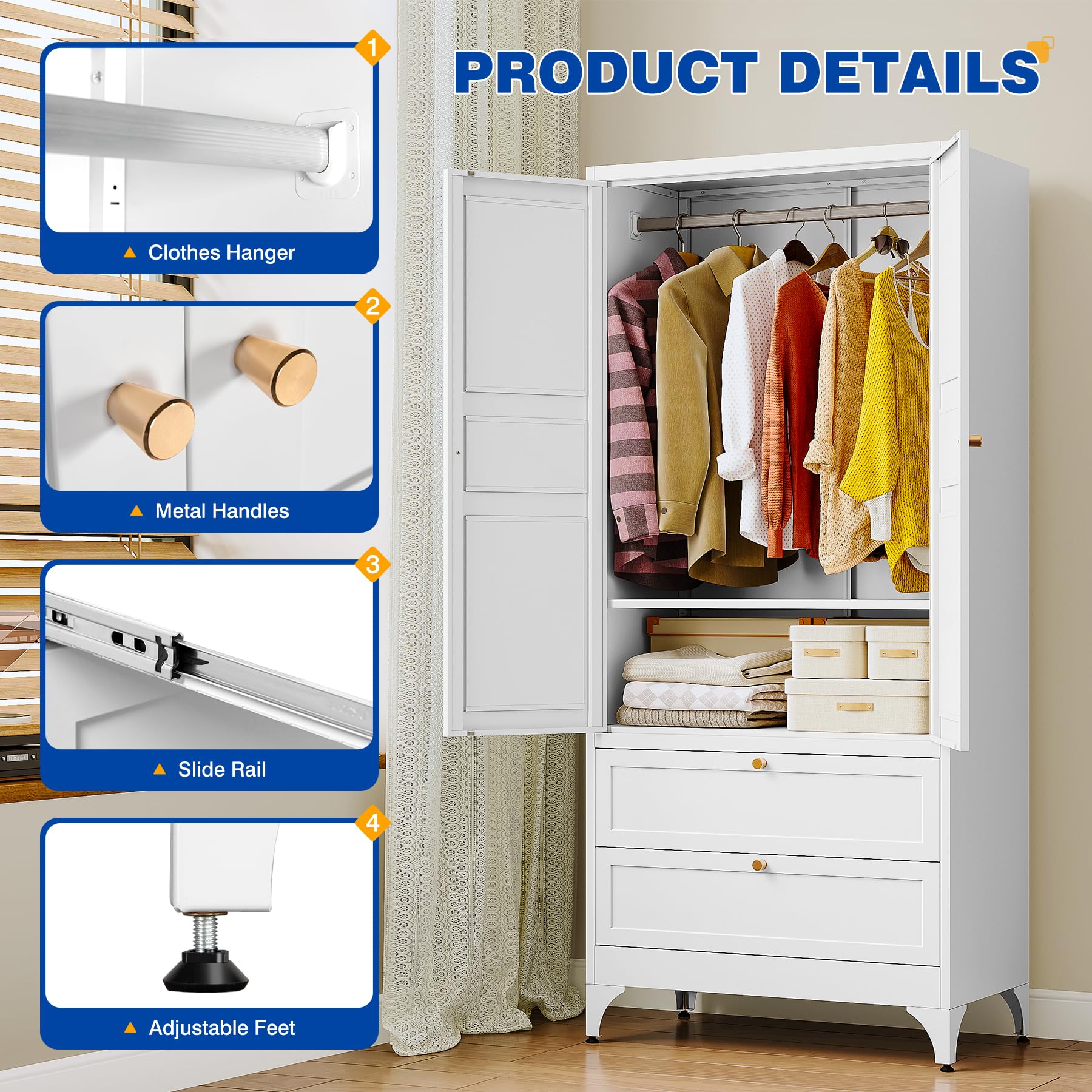 Multi-purpose storage cabinet for home office or garage