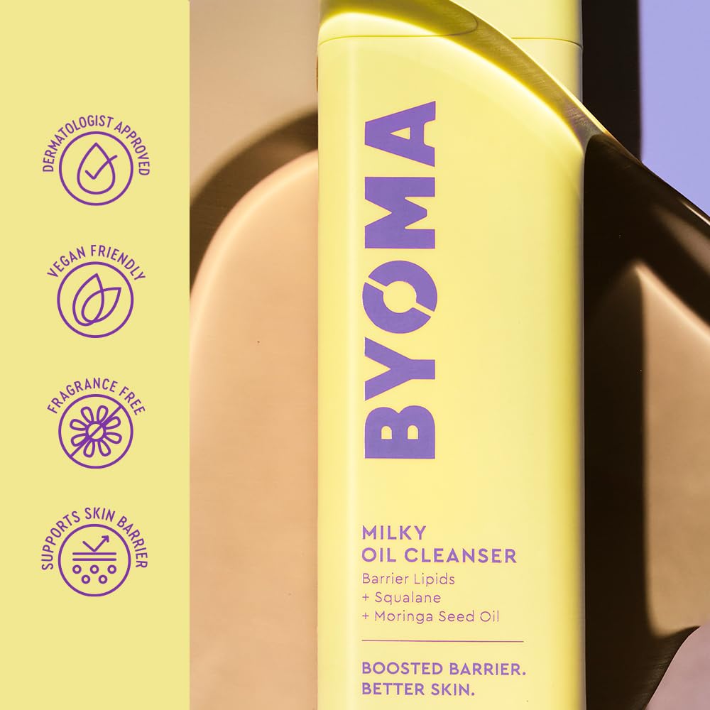 Nourishing moringa seed olive fruit oil squalane BYOMA cleanser