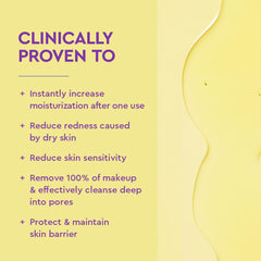 Oil to milk cleansing action BYOMA cleanser