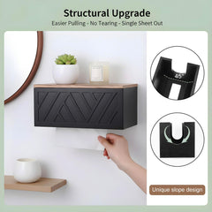 Countertop paper towel box with lid size 12x5x5.4 in