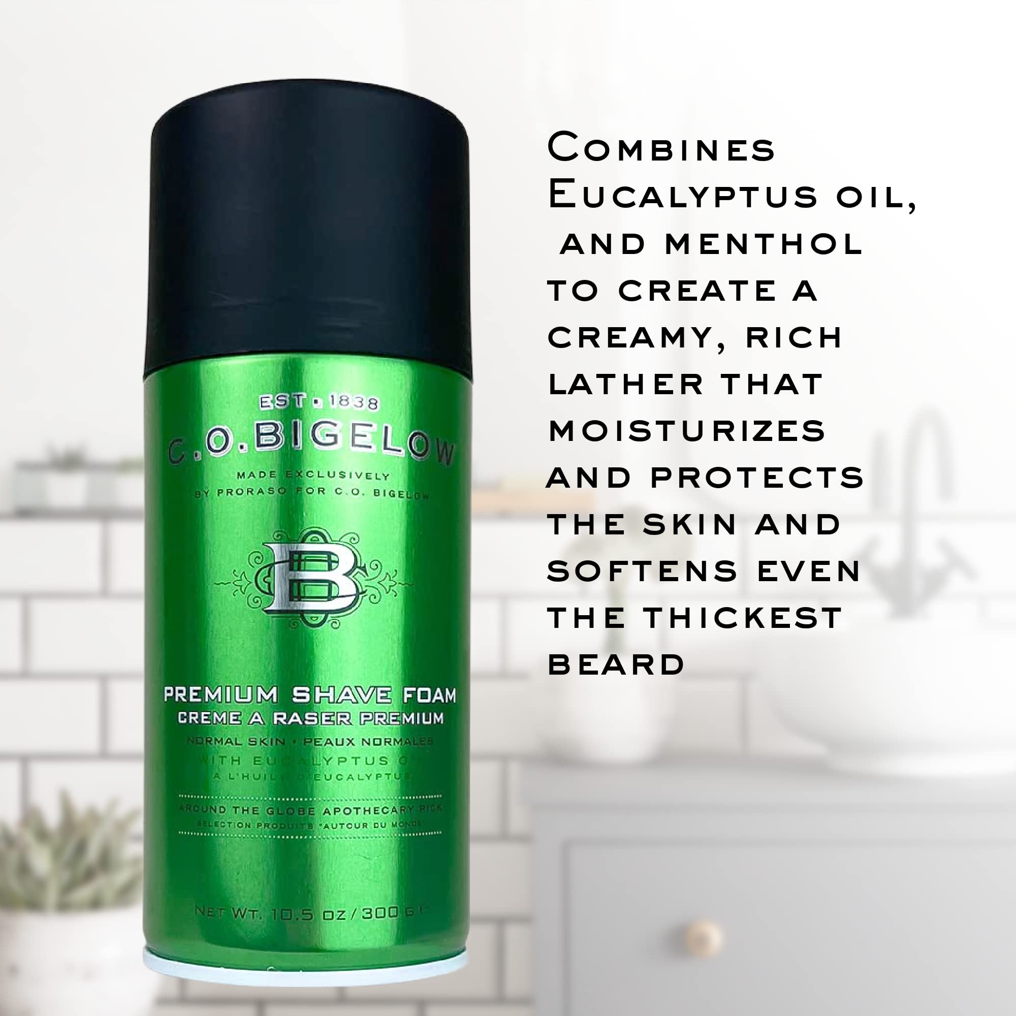 C.O. Bigelow Shaving Foam 5.2 oz all skin shaving cream