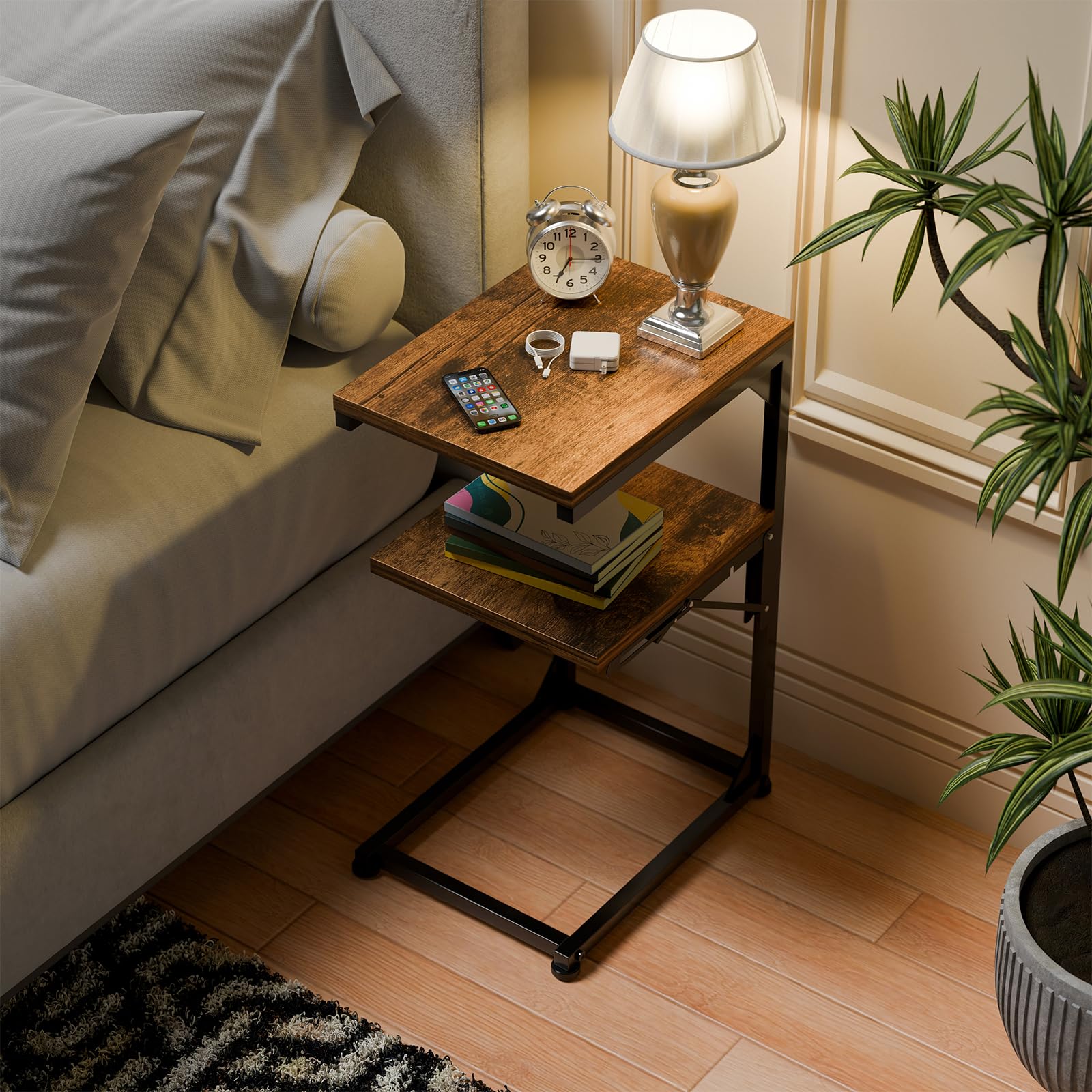 c-shaped-end-table-for-couch side angle
