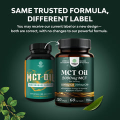 C8 MCT Oil Capsules with Coconut Oil package