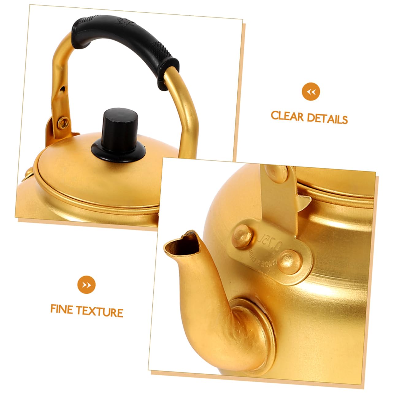 Compact 6.7 by 4.3 by 4.3 inch kettle