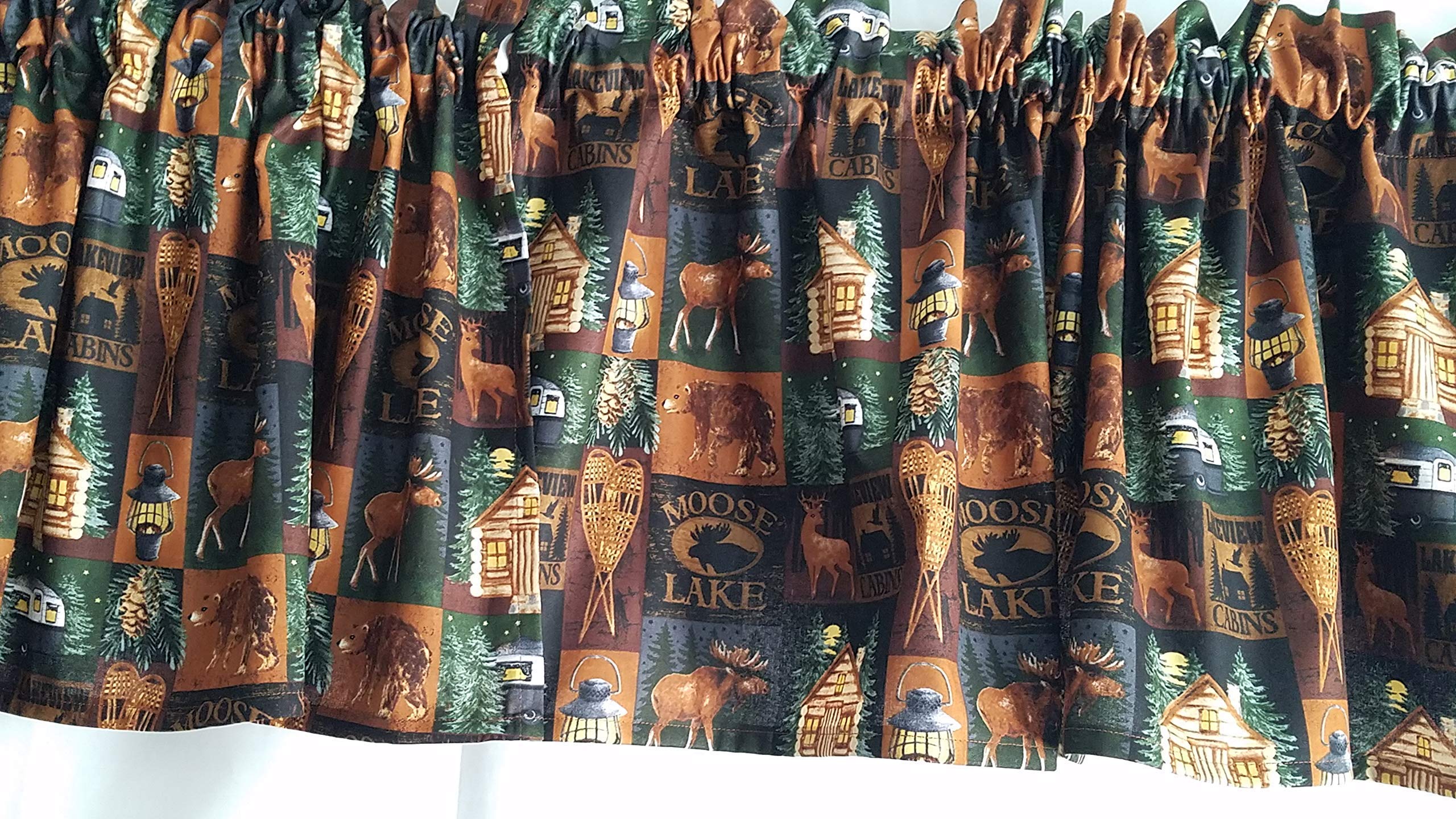 100% cotton valance curtain made in America