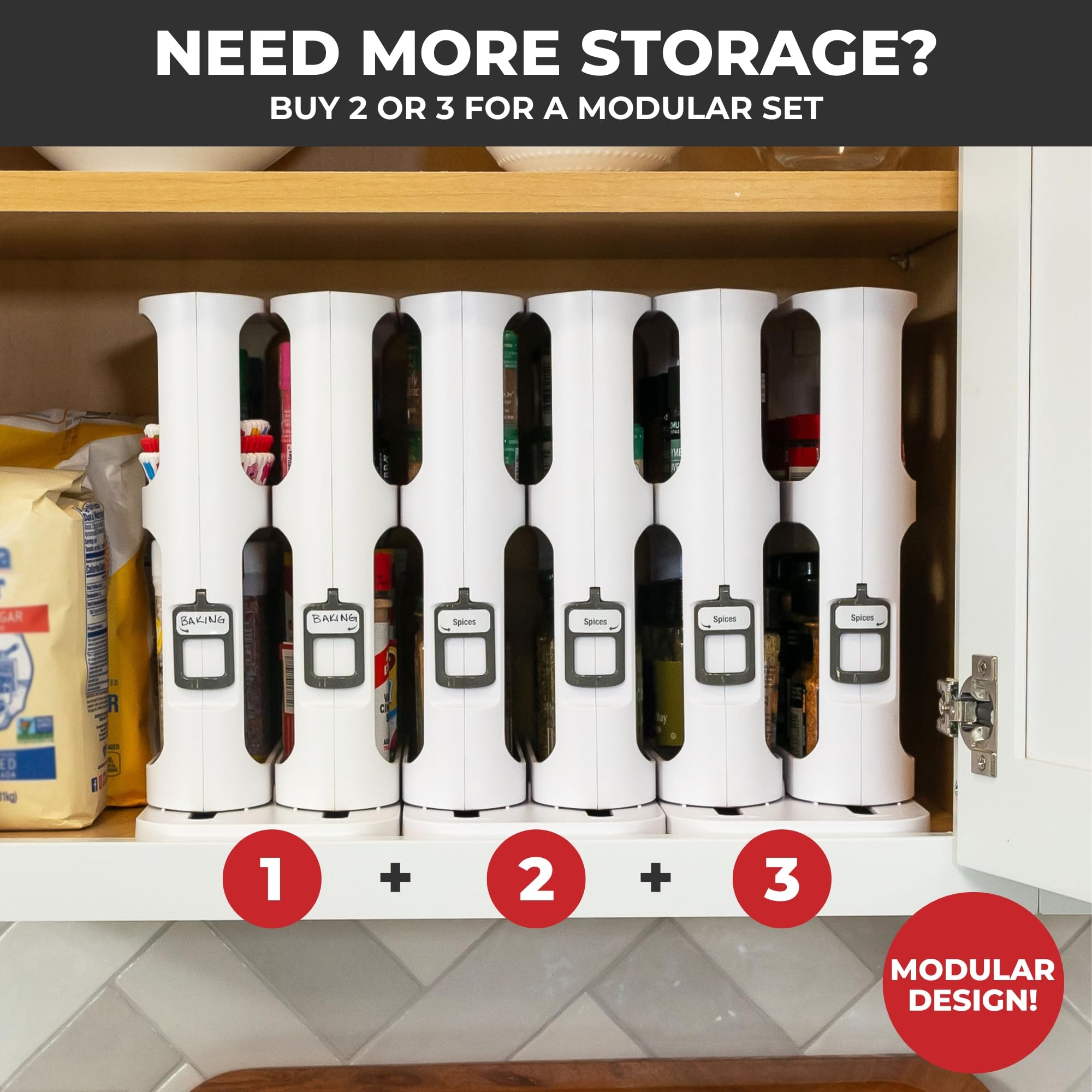Cabinet Caddy used for small item organization in cabinets