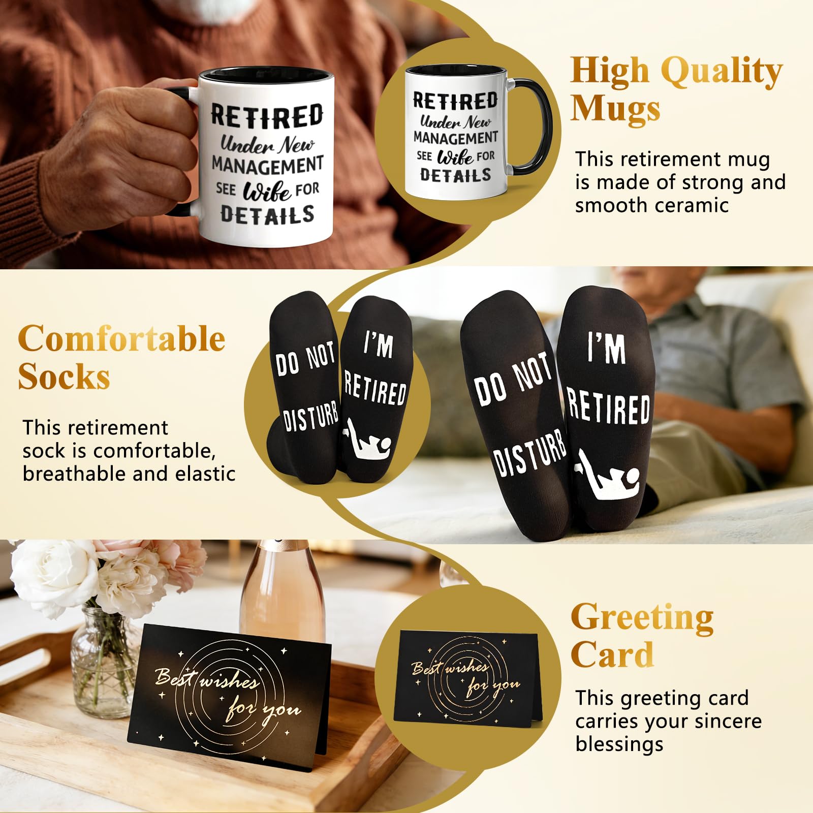 Activity dice included in Cabtnca retirement gifts for men