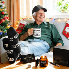 Scented candle included in Cabtnca retirement gifts for men