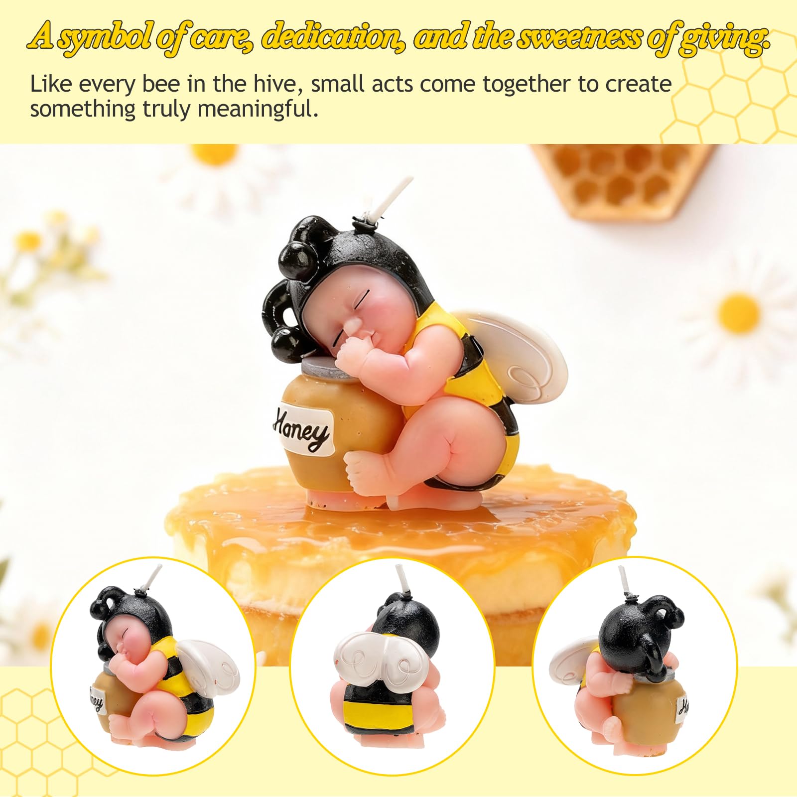 Teacher appreciation bee candle by CabyGift