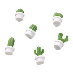 Decorative cactus refrigerator magnets set by Benbo for fridge