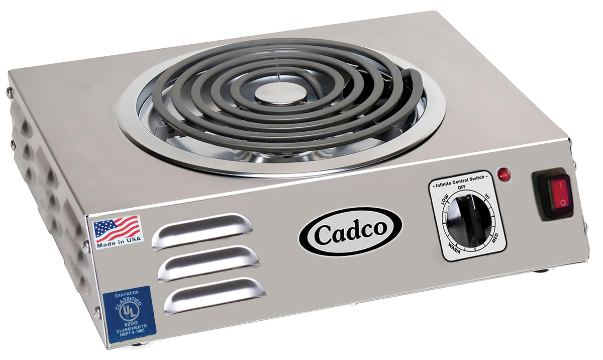 Cadco CSR-3T hot plate stainless steel housing