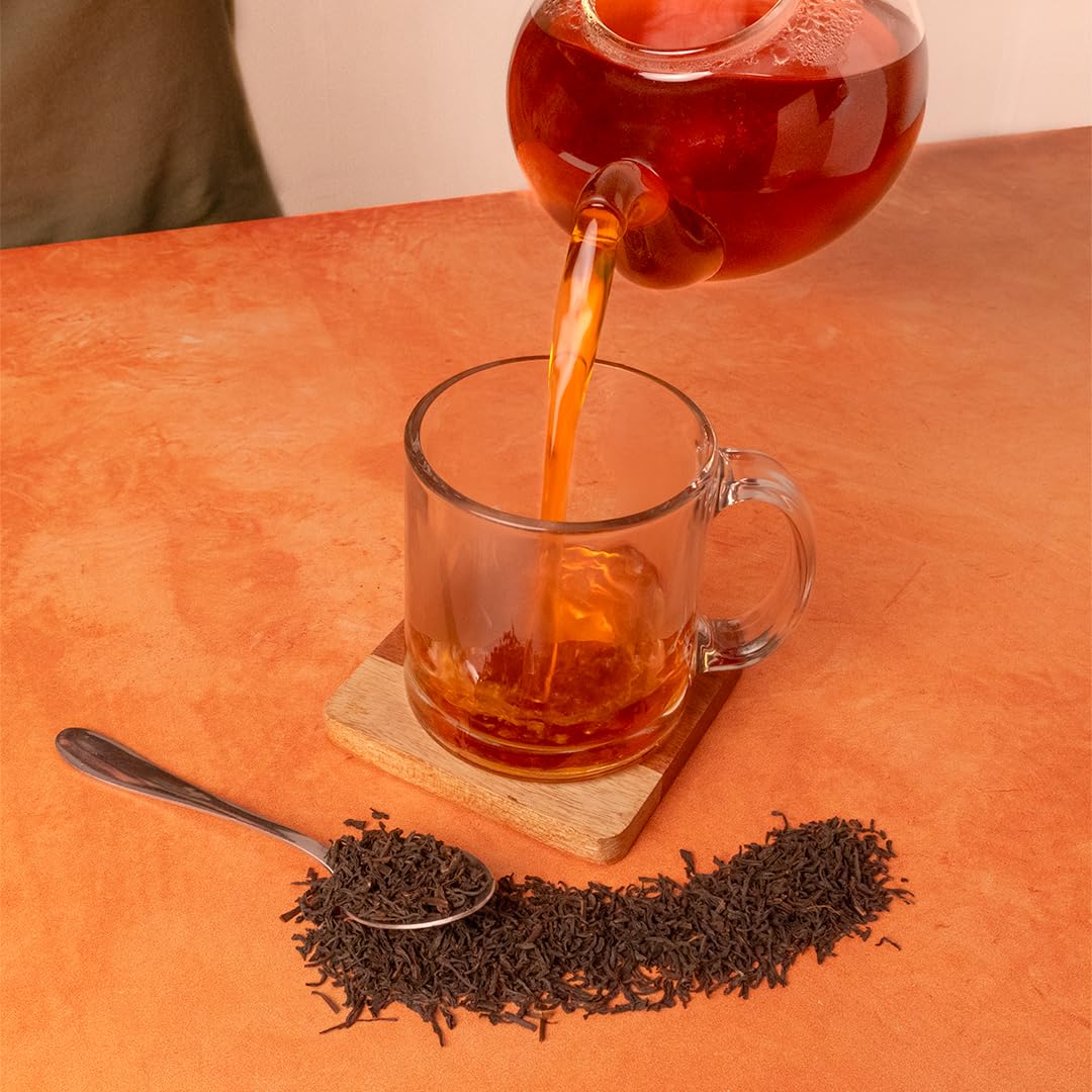 Packaging detail Positively Tea organic Assam TGFOP loose leaf
