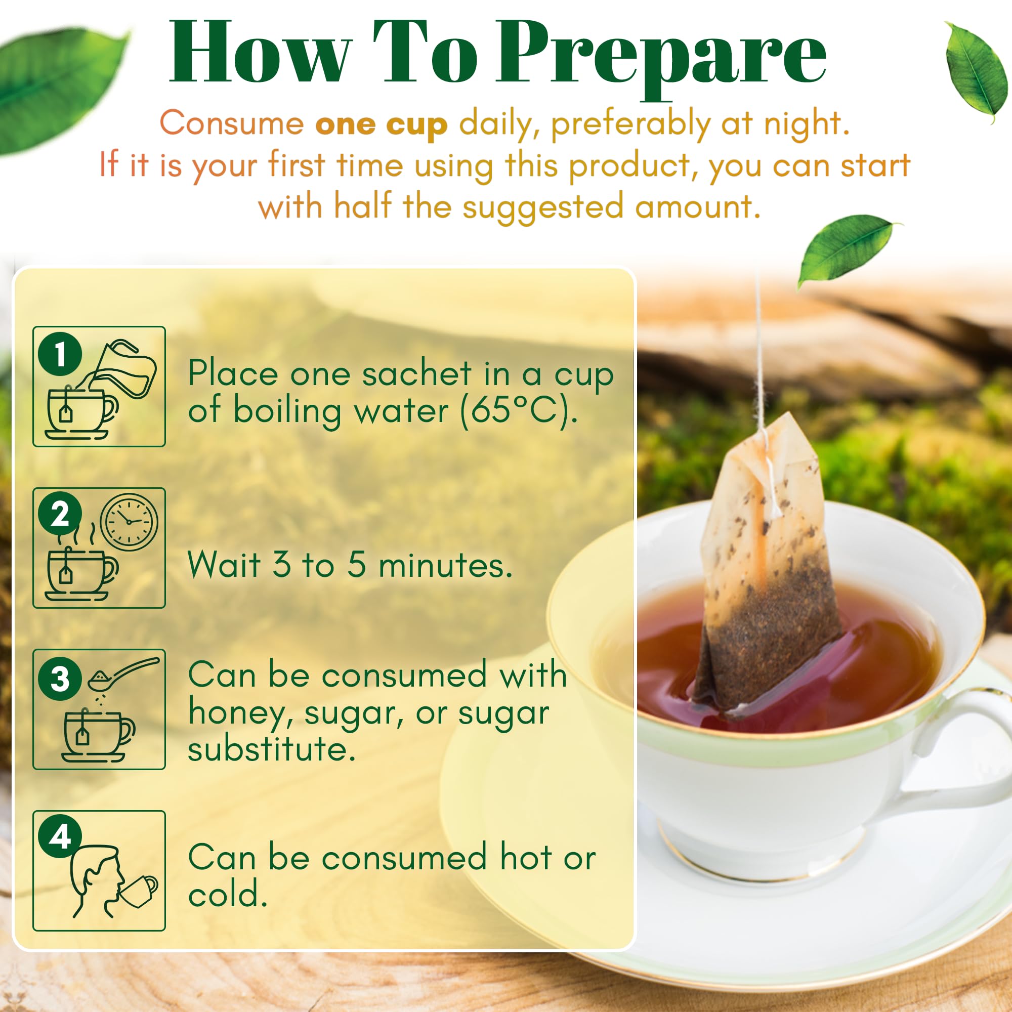 3 boxes for 90 day supply of Te Pinalim Tea