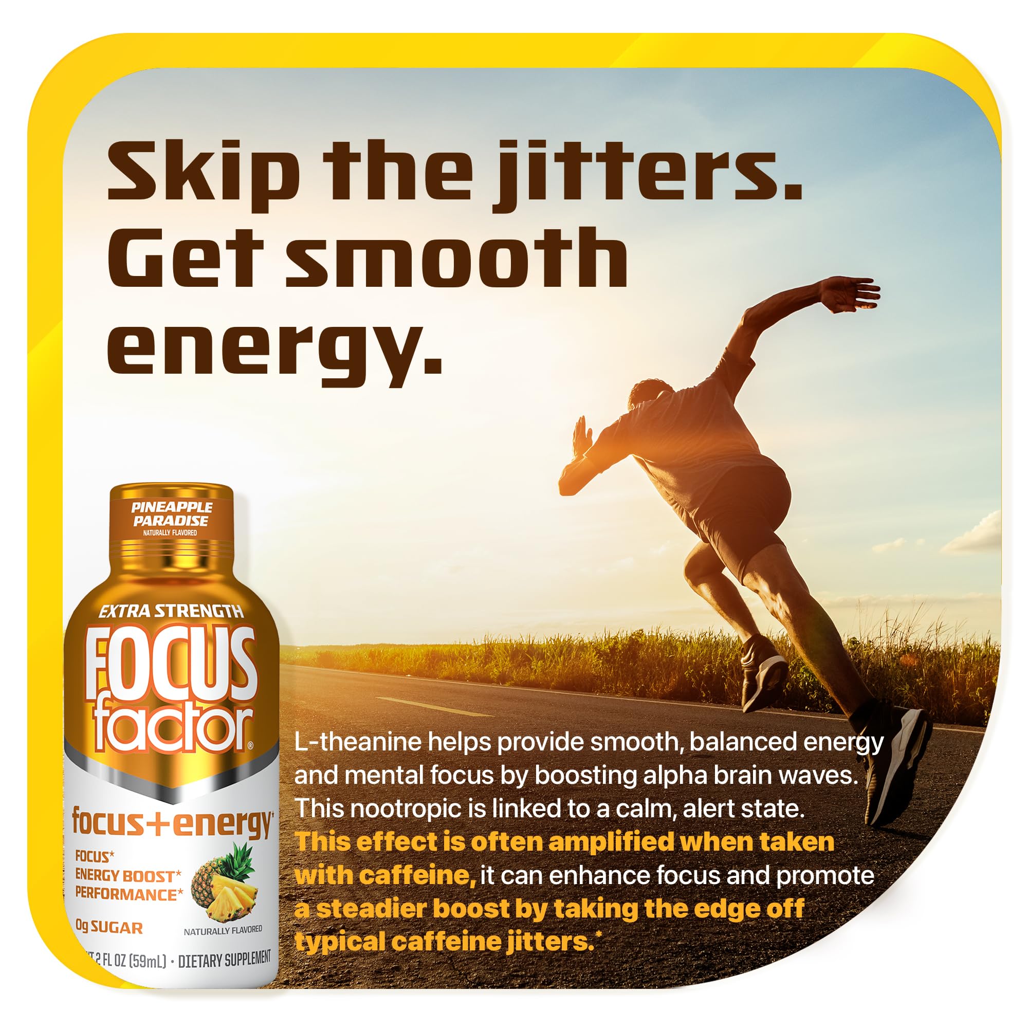 Caffeine and L-Theanine with nootropic ingredients