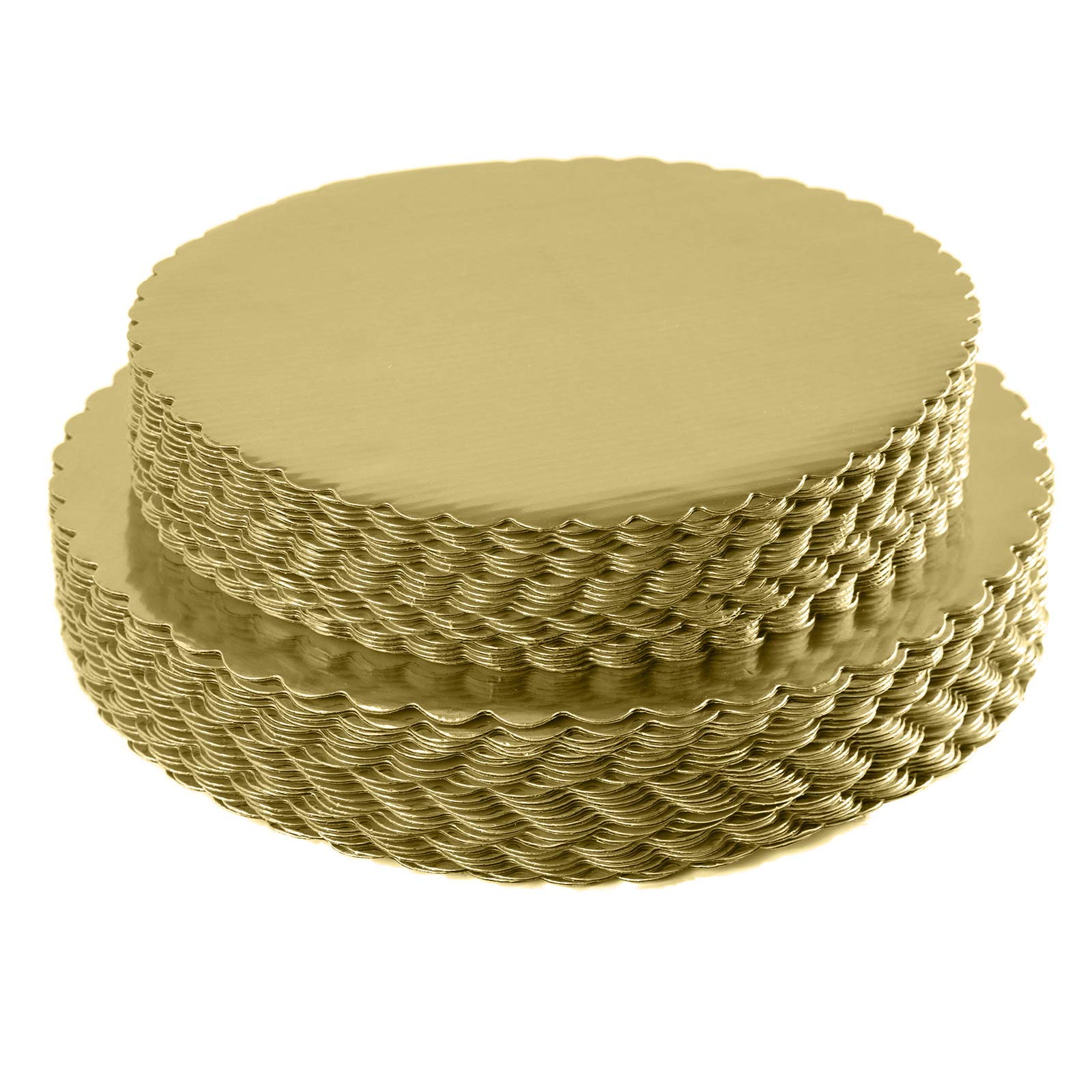 10-inch gold laminated cake board round base
