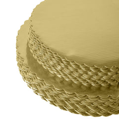 12-inch gold laminated cake board round base