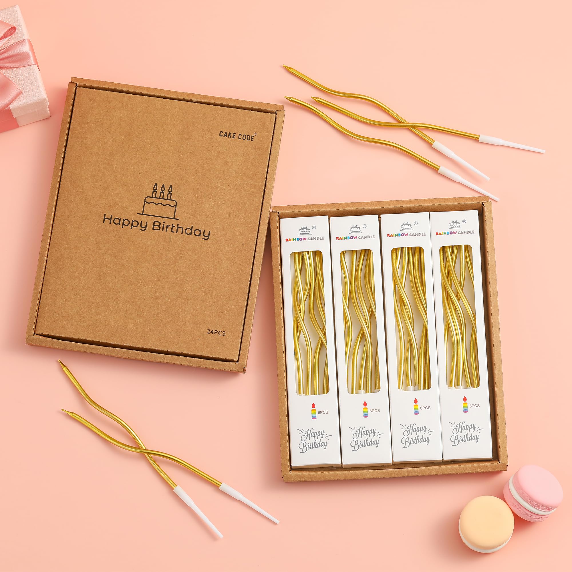 Cake Code candles with included candle holder