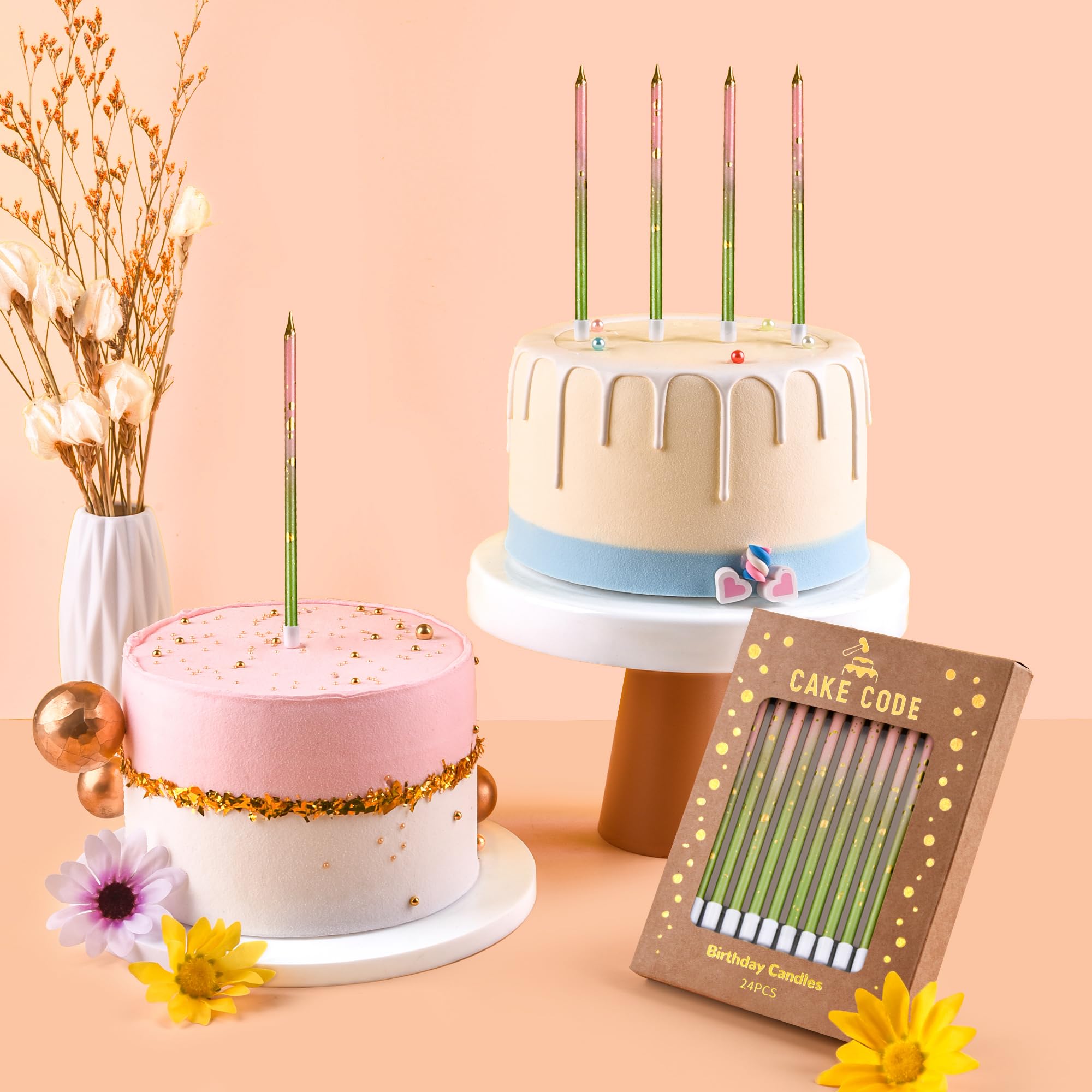Birthday and wedding decor candles by CAKE CODE