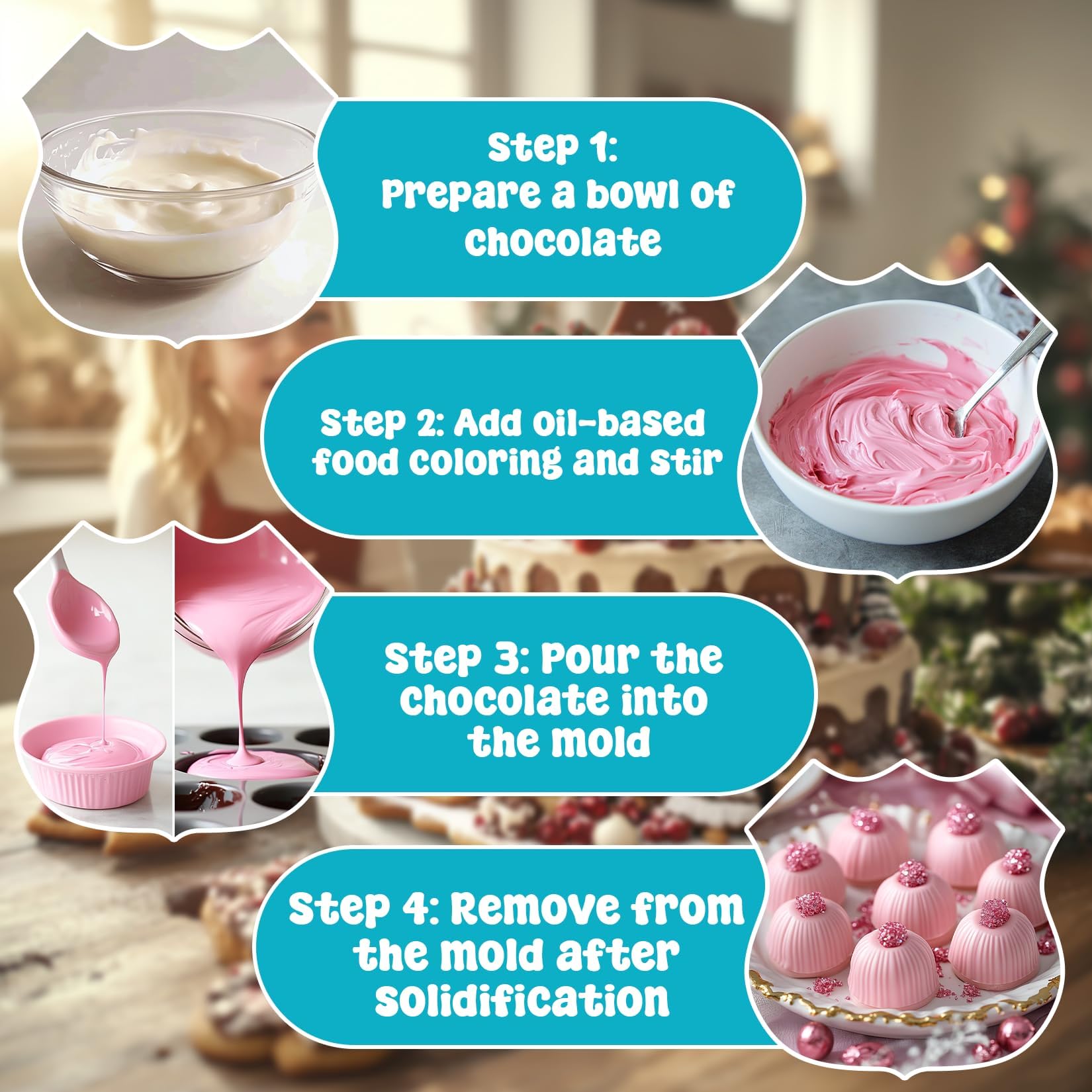 Cake decorating oil based colors for frosting fondant