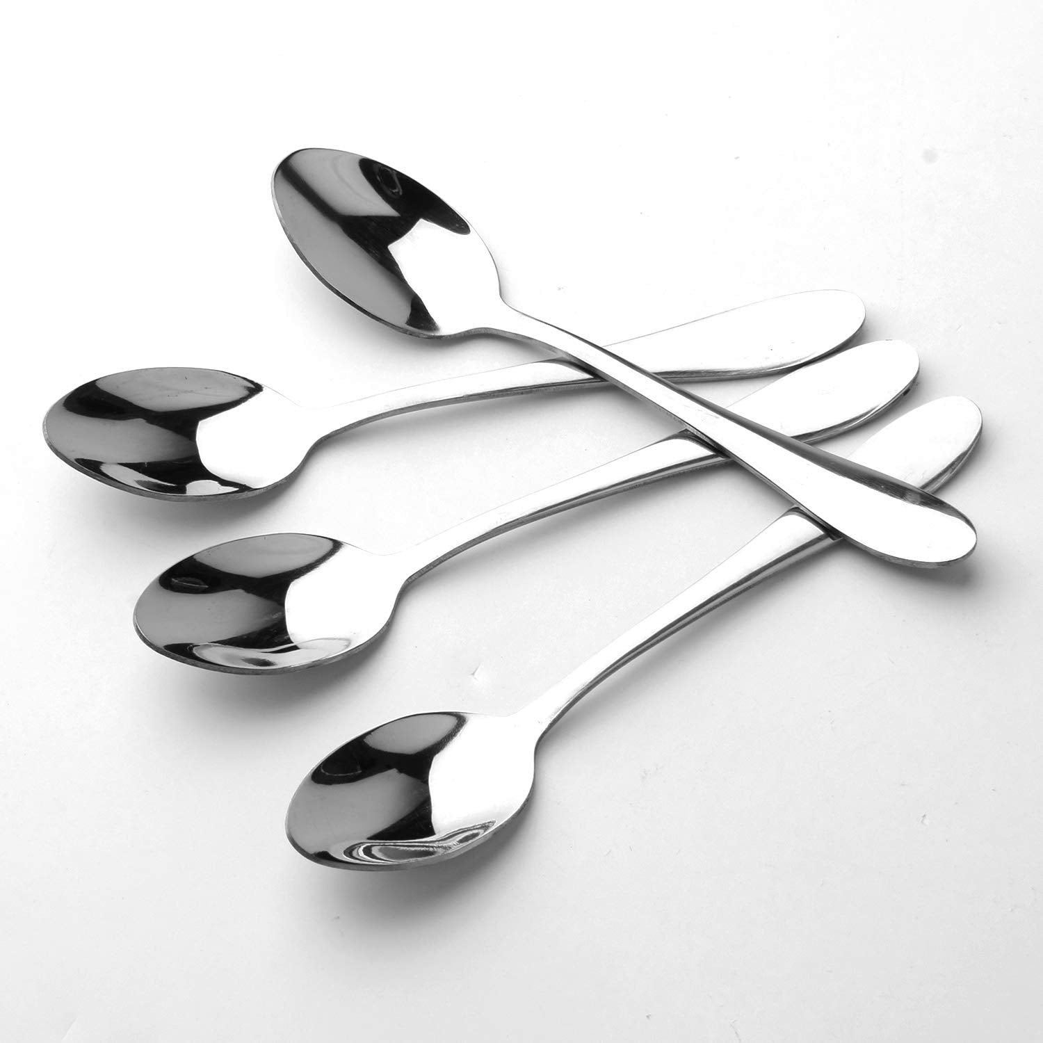 Six spoons five inches long included in the set