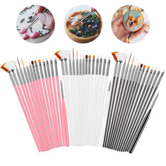 Cake painting brushes with pink white and black handles